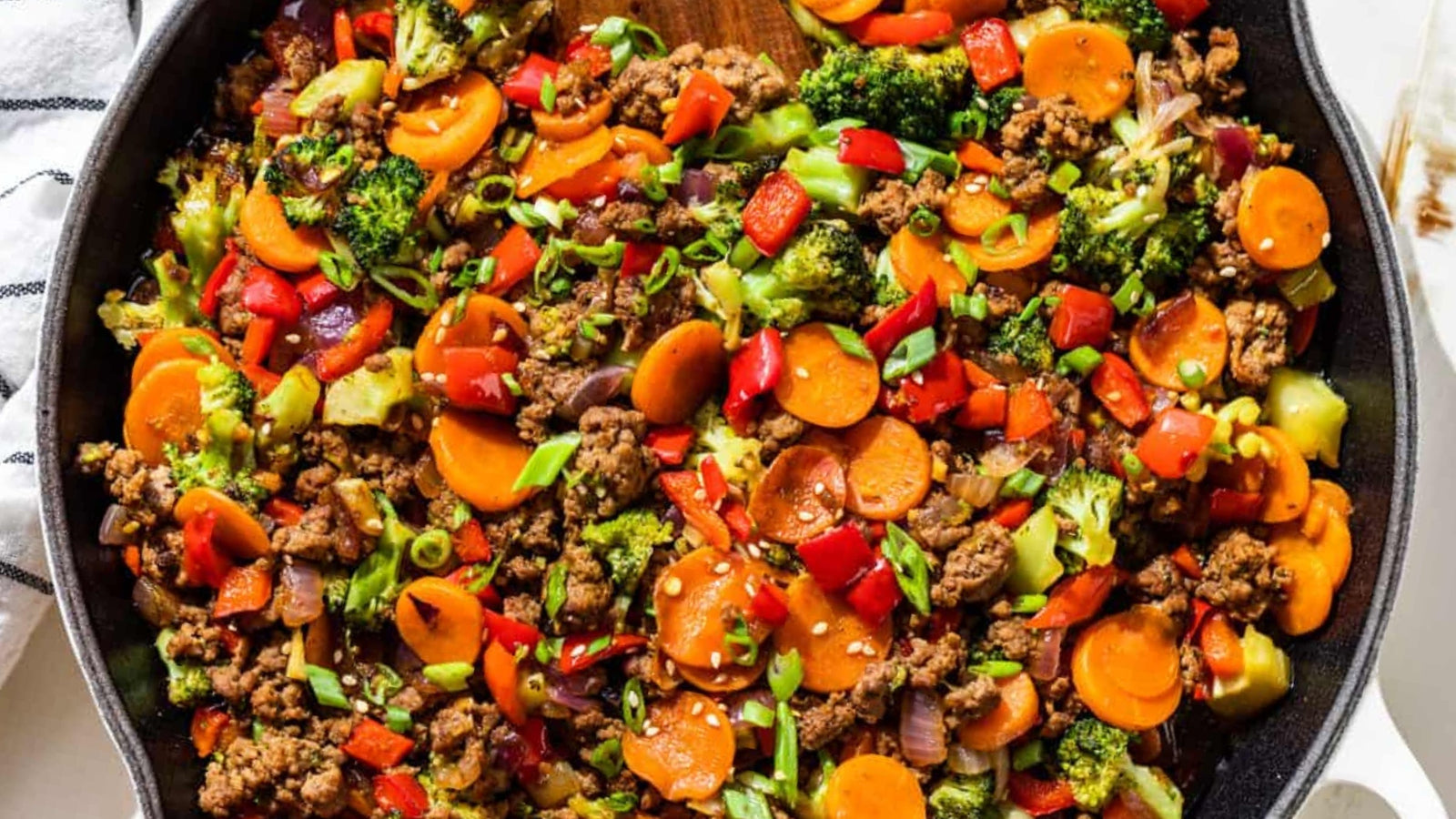 Beef Mince & Vege Skillet (One-Pan Wonder)