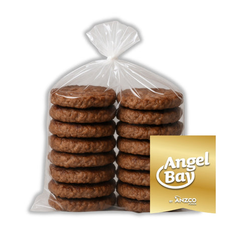 Angel Bay Beef Burger Patties Raw View – Juicy Frozen Patties