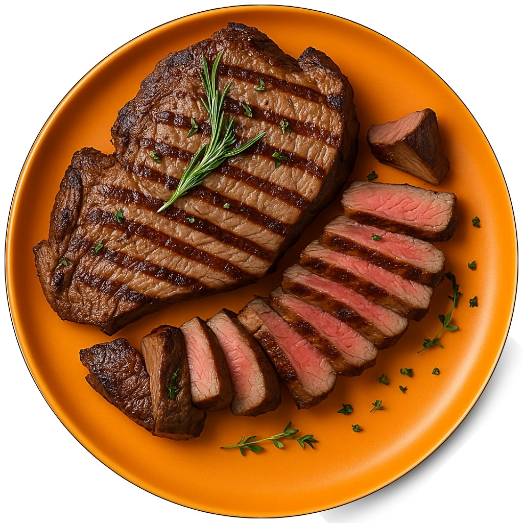 Prime Range Fresh NZ Beef Ribeye Steak Raw View – Marbled Tender Cuts