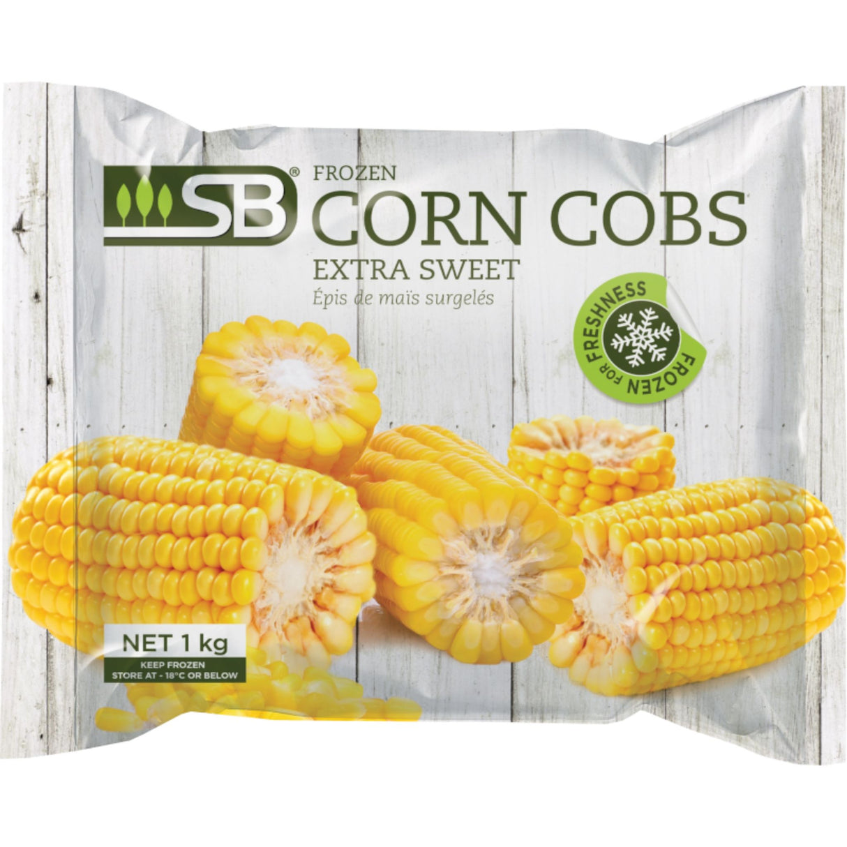 SB Extra Sweet Corn Cobs 1kg